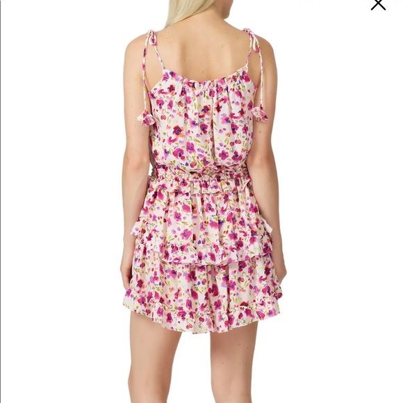 MISA Los Angeles Eliana floral tiered dress, sz M - Picture 8 of 16